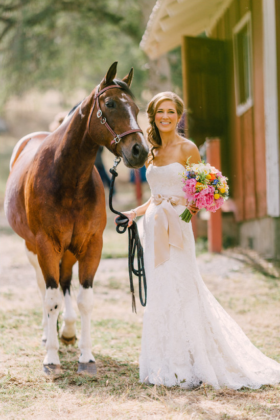 Pink & Blue Cowboy Wedding with Budget Breakdown at Family Ranch