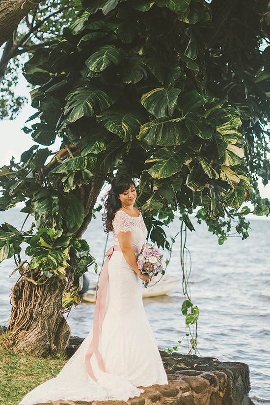 Dreamy Purple & Lace Hawaiian Wedding: Lush, Romantic, & DIY Details!
