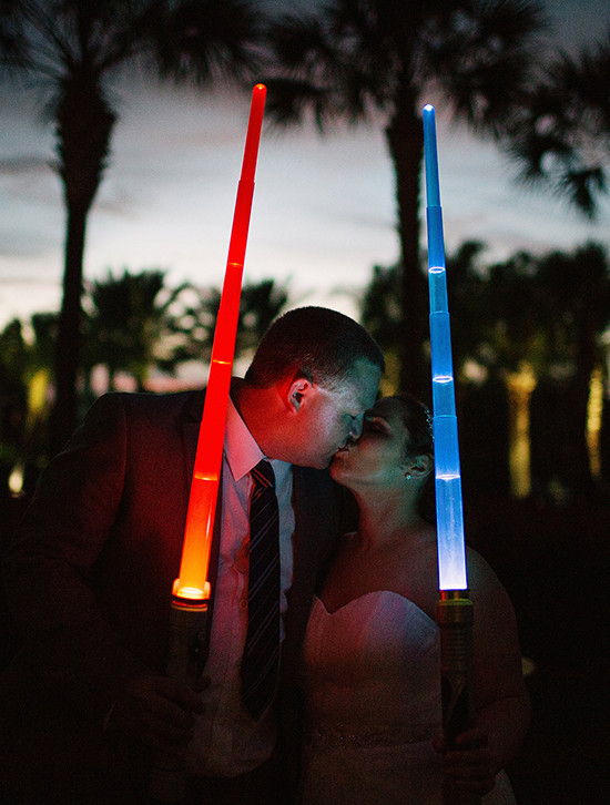 Star Wars Wedding: Romantic Tropical Florals & Fun Details by Christina Karst