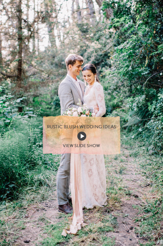 Rustic Blush Wedding Inspiration: Lace, Texture, and Romance
