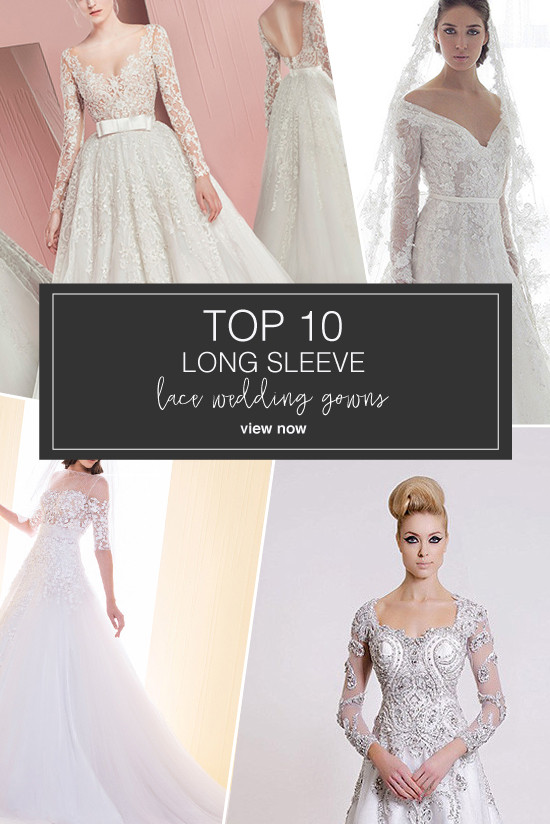 Top 10 Long Sleeve Lace Wedding Gowns Inspired by Allison Williams