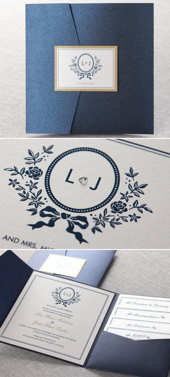 Elegant Wedding Invitations by B Wedding Invitations: Classic & Modern Styles