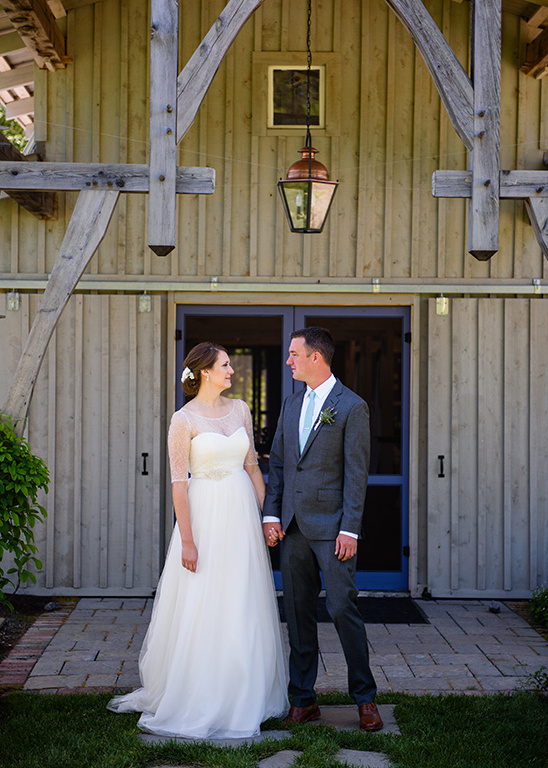 DIY Blue & Green Farm Wedding: Watercolor Invitations & Ombre Details