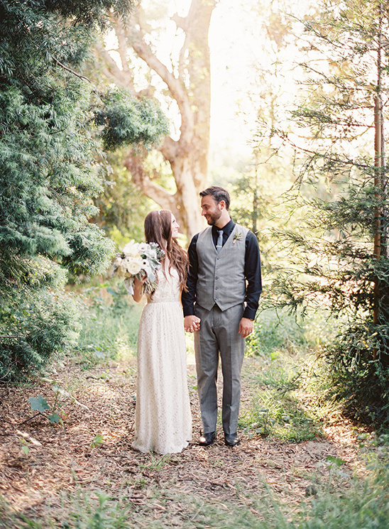 Chic Green & Gold Outdoor Wedding in California: Budget & Details