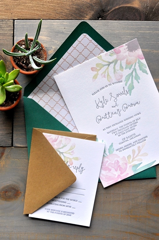 Darling + Pearl: Custom Letterpress Wedding Invitations & Stationery