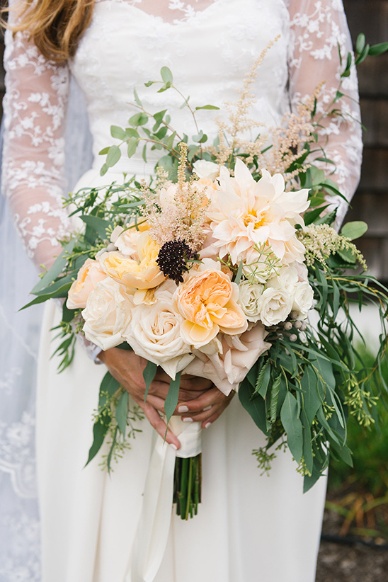 Romantic Seaside Wedding with Hand-Made Dress and Nautical Details