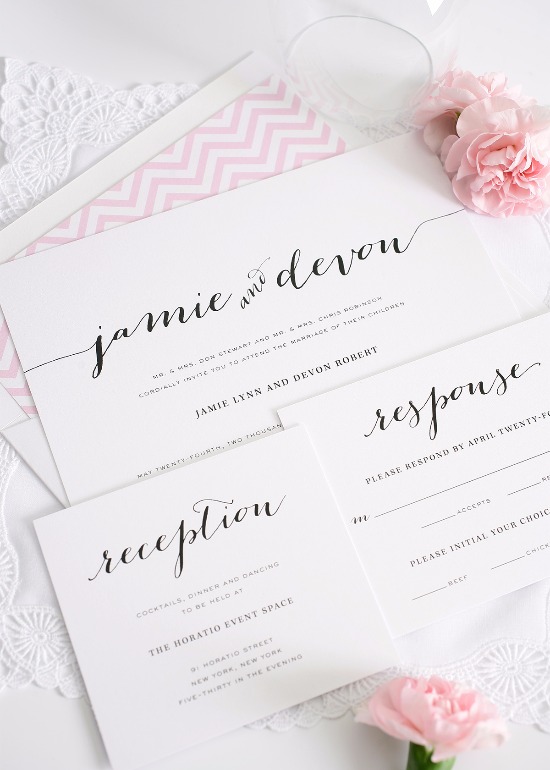 Elegant Wedding Invitations by Shine: Worldwide Shipping & Custom Designs