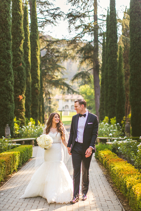 Luxurious Black and White Wedding at Villa Montalvo California