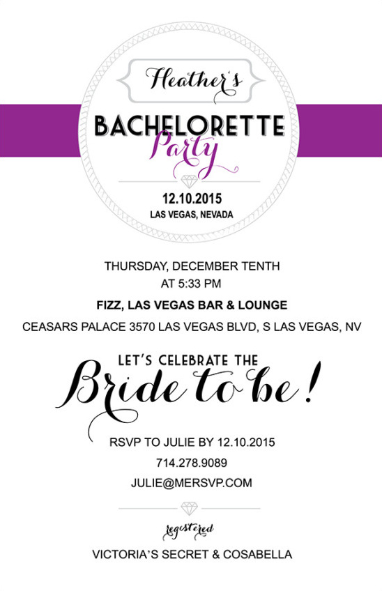 Free Printable Bachelorette Party Invitations & Games