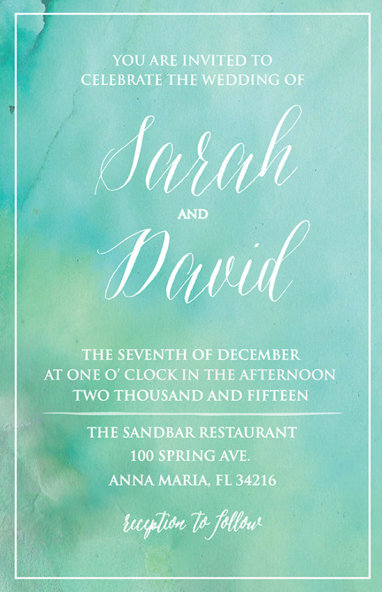 Free Beach Wedding Invitation Suite for Your Dream Celebration