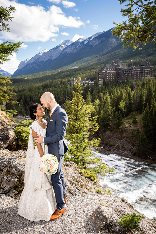 Glamorous Banff National Park Wedding with Mountain Views