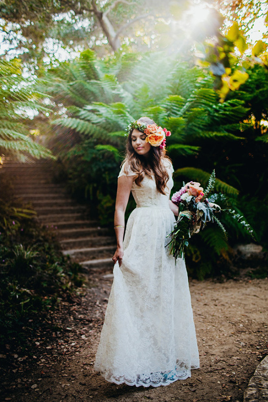 San Francisco Pink & Green Indie Wedding at Golden Gate Park