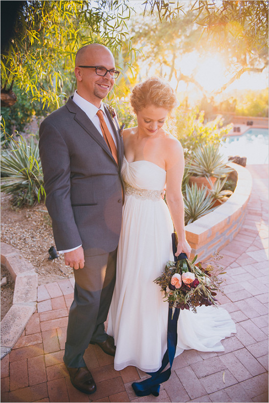 Arizona Backyard Wedding: Rustic Charm & Fall Hues