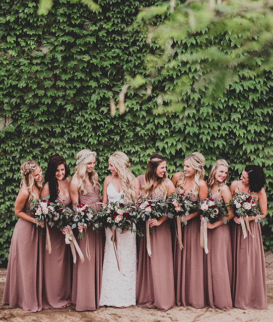 Recreate Logan's Stunning Cappuccino Dessy Bridesmaid Dresses