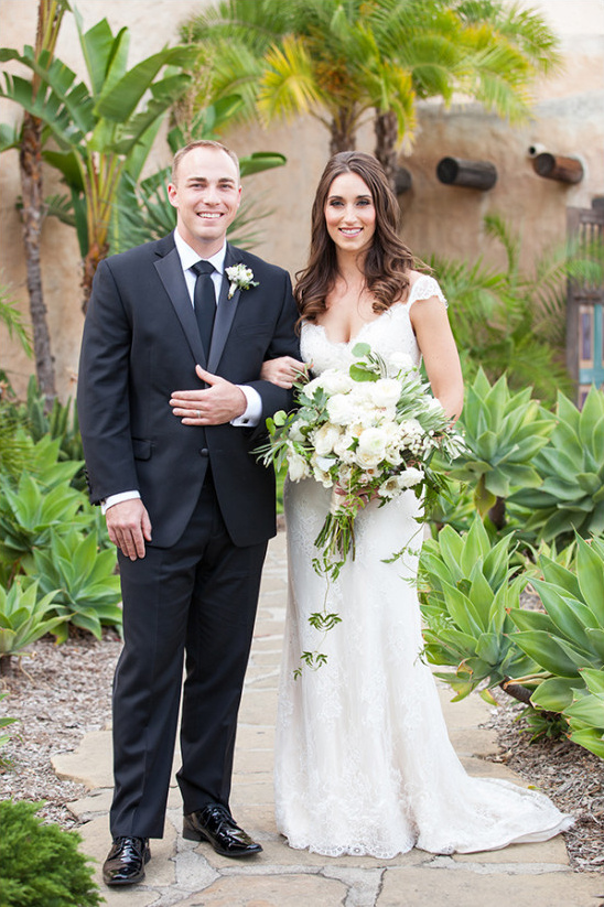 Christina and Derek's Romantic Carmel White & Green Wedding in CA
