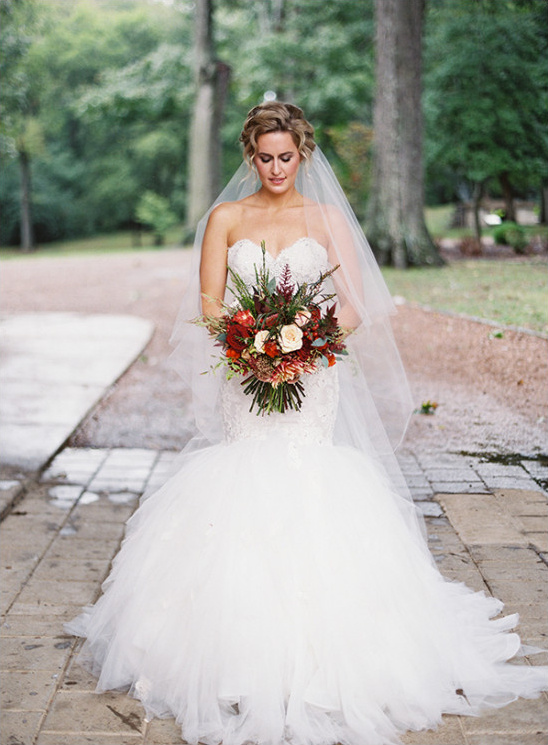 Rustic Equestrian Fall Wedding in Burnt Orange at Belle Meade
