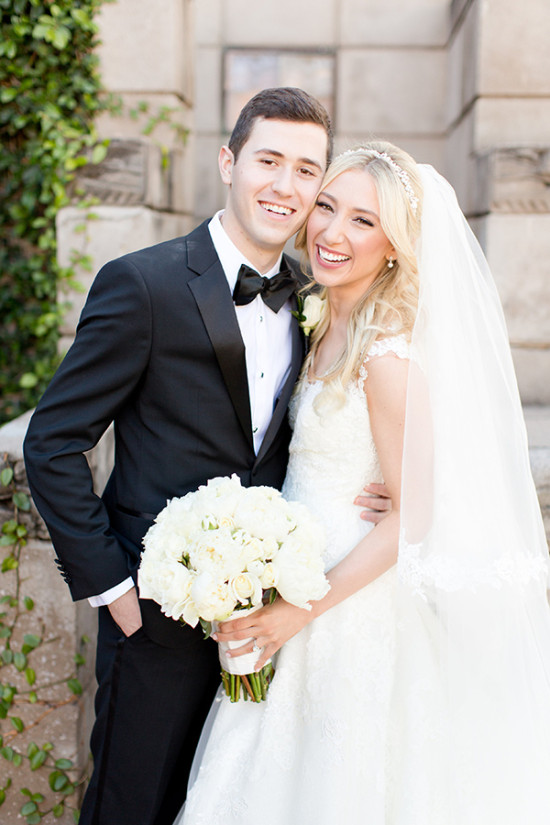 Elegant Pink and White Wedding: Calyn & Aaron's Love Story
