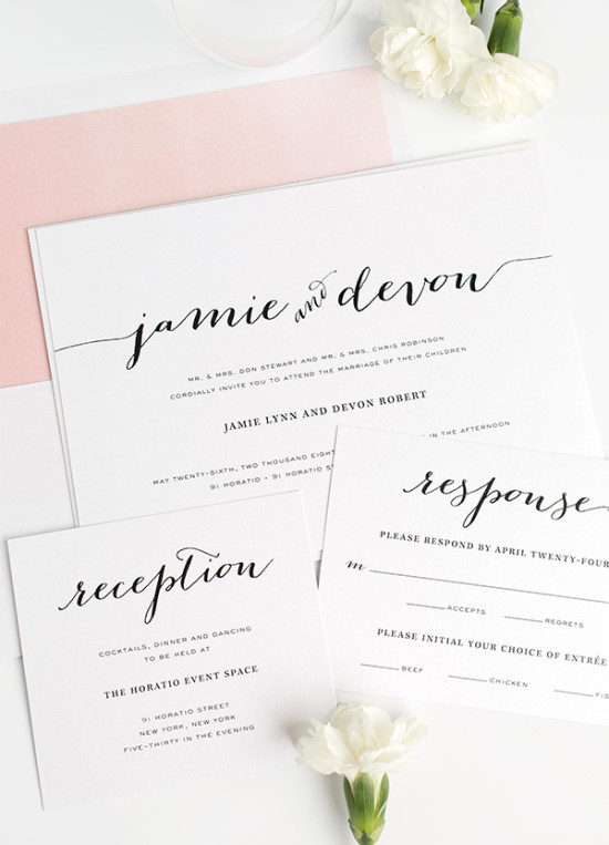 Elegant & Modern Wedding Invitations by Shine Wedding