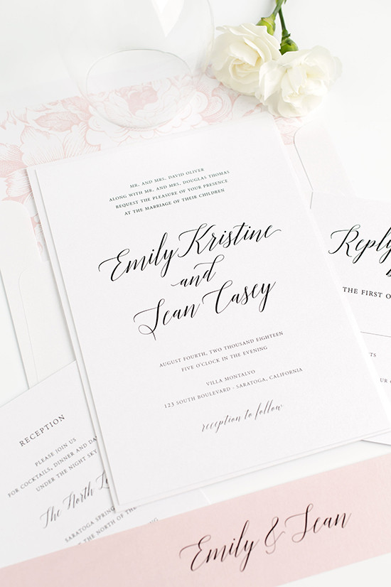 Shine Wedding Invitations Elegant Simple Wedding Invitations
