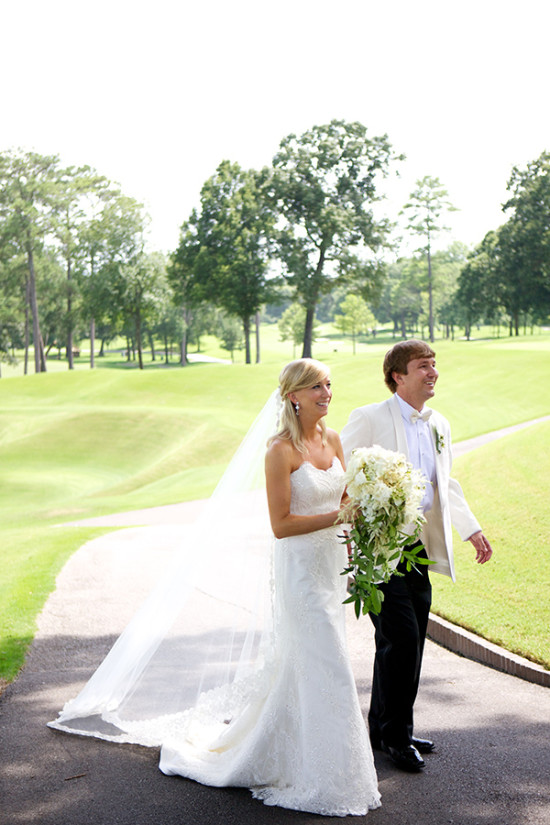 Southern Wedding: A Stunning White and Green Celebration with 36 in the Bridal Party