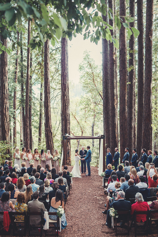 Romantic Boho Chic Forest Wedding: A Spectacular Redwoods Celebration