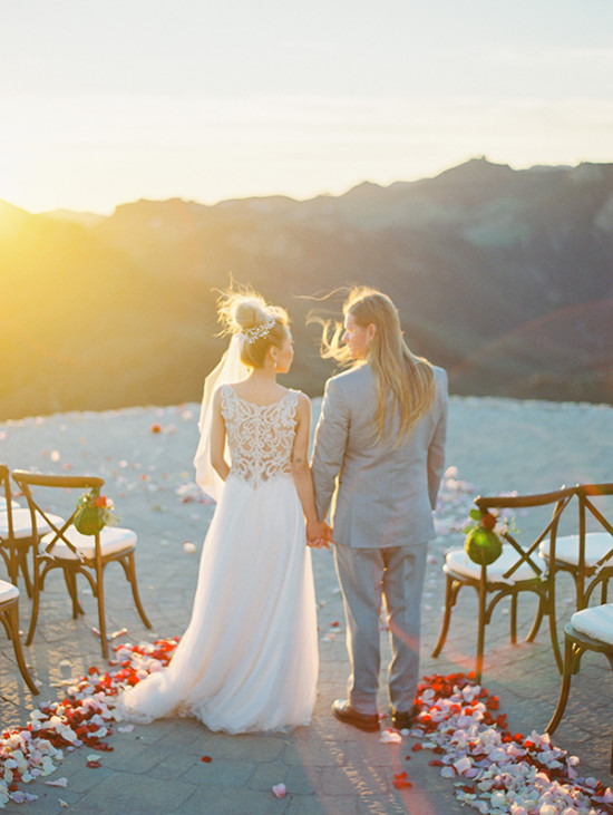 Ultra Romantic Malibu Wedding: Breathtaking Sunset & Vineyard Elegance