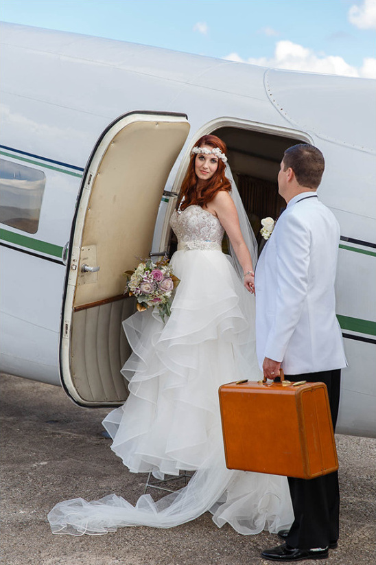 Vintage Wedding at Houston's 1940 Air Terminal Museum: Art Deco Glam