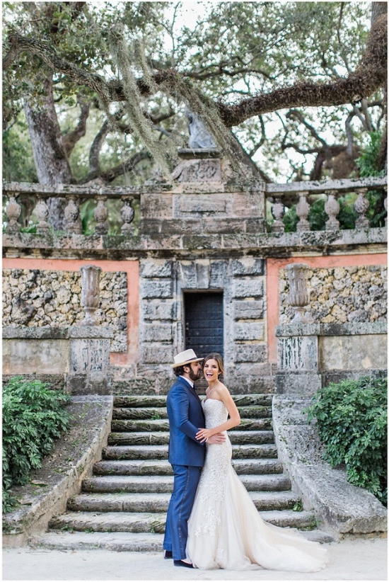 Elegant Glam Wedding at Vizcaya Museum and Gardens