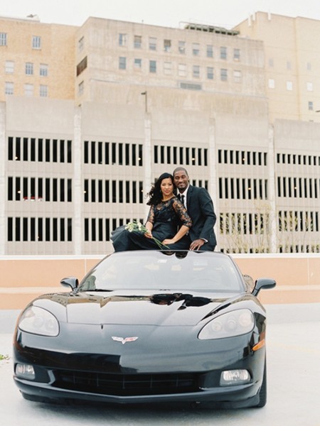 Glamorous New Year's Eve Engagement Session in Oklahoma City