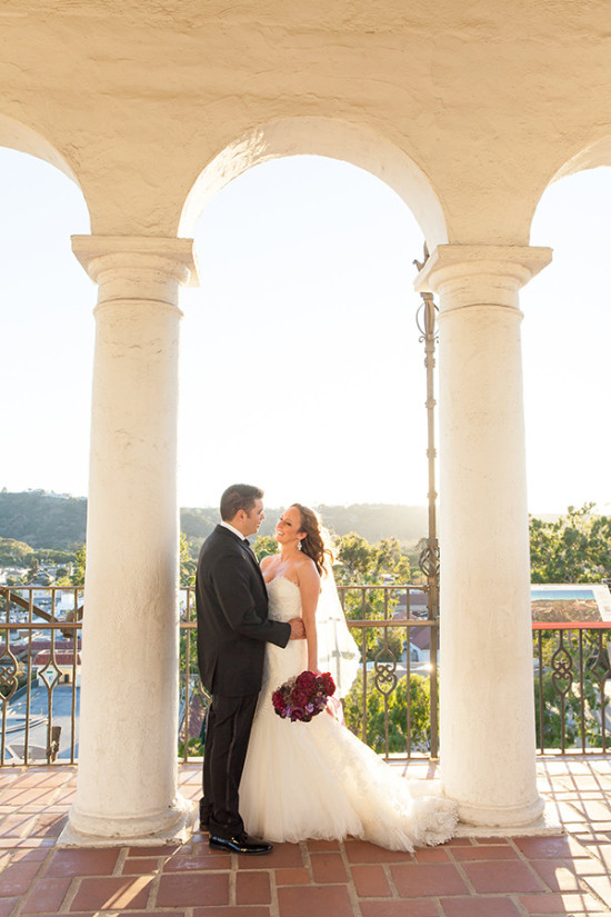 Romantic Plum & Purple Santa Barbara Wedding at Wine Cask