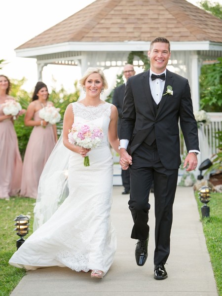 Beach to Ballroom: A Glamorous Champagne and Pink Wedding Story