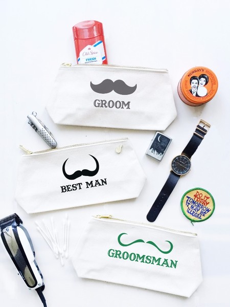 Groomsmen Gift Ideas: Travel Pouches for the Well-Groomed Man