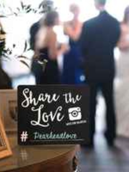 Pearhead Wedding Chalkboard Set: Perfect for Engagements & Weddings