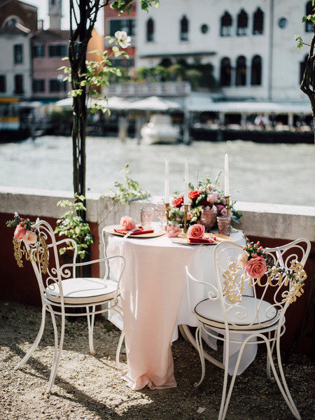 Romantic Venice Couple Photoshoot with Sleeping Beauty Details