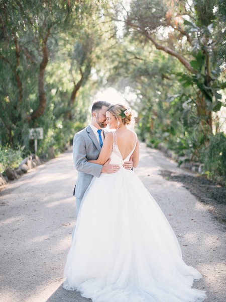 Cobalt Blue Travel Wedding with 1000 Handmade Cranes