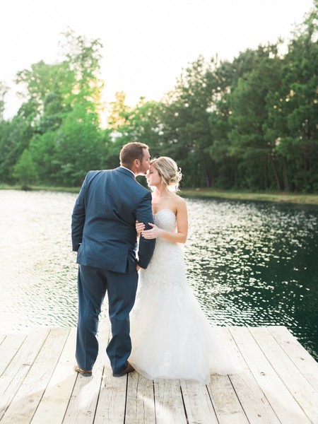 Timeless blush and navy farm wedding at Lockhaven Farm in SC