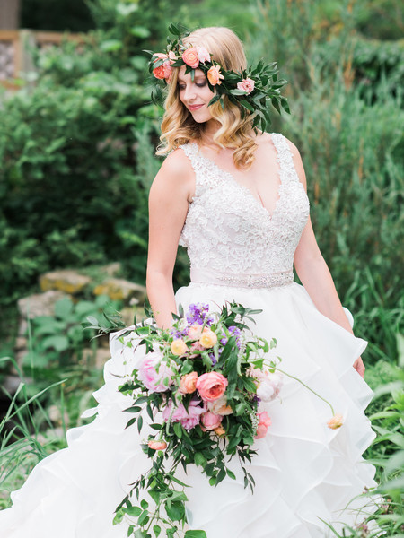 Heirloom & Vintage Wedding Inspiration in a Lush Garden