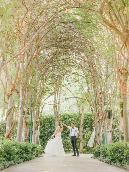 Magical Garden Wedding at Hartley Botanica: Pastel Florals & Mossy Decor
