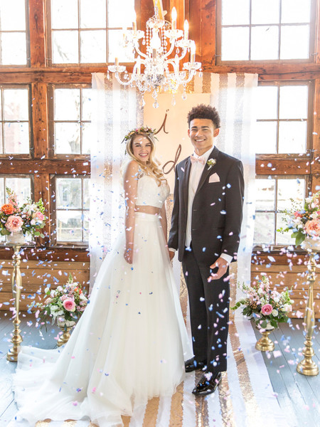Abby & Isaac's Modern Wedding at Historic Churchill's Venue
