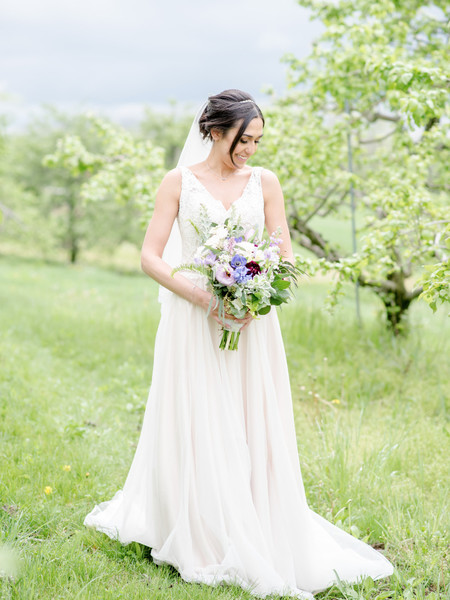 Touching Purple Farm Wedding at Rodale Institute Kutztown PA