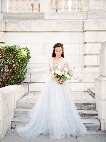 DC Elopement Inspiration: Stunning Dress & City Romance