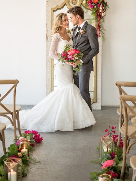 Modern Loft Wedding in Los Angeles with Vibrant Florals