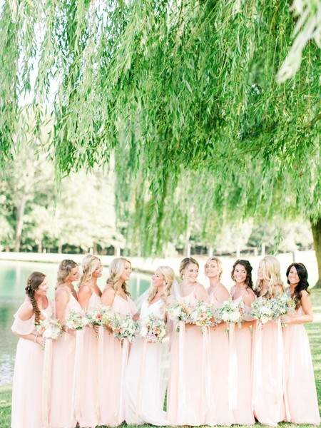 Rustic Summer Wedding at Pond View Farm: Blush, Wildflowers, and Love!