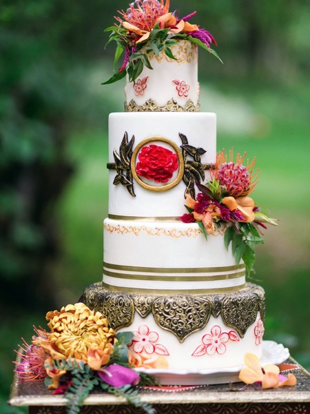 Eclectic Boho Wedding with Tropical Florals and Ornate Details