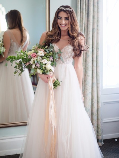 Classy New York State Castle Wedding with Muted Color Palette