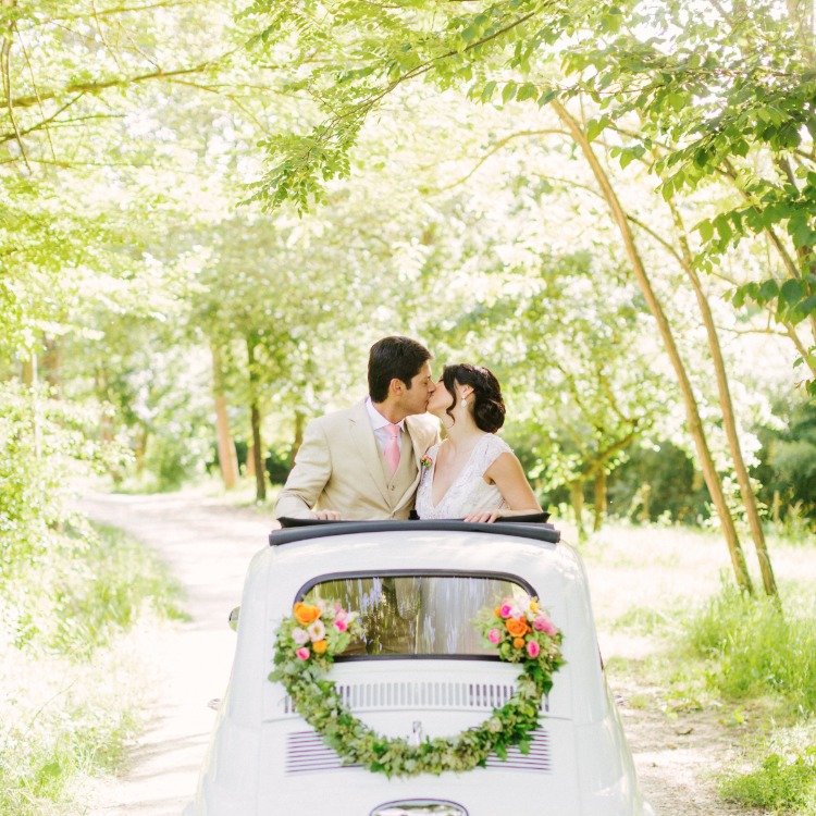 Enchanting Florence Destination Wedding at a Historic Villa: Pink & Travel Theme
