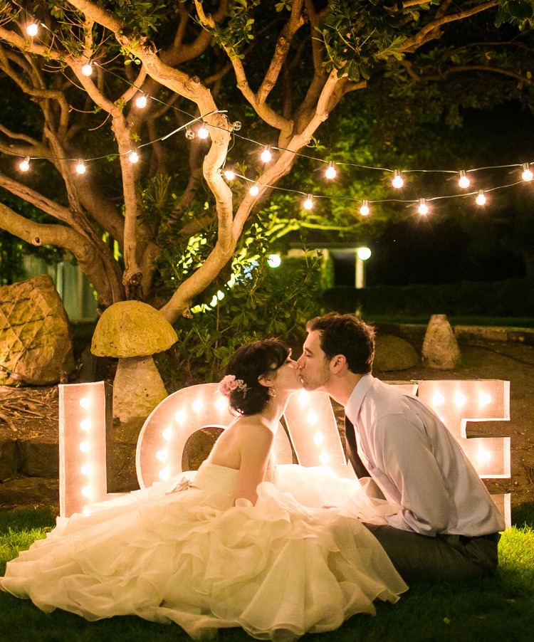 DIY Wedding Marquee Letters: Inspired by Evan and Katelyn's TX Wedding