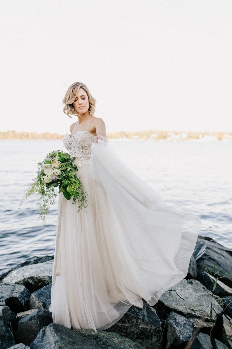 Dreamy Seaside Wedding Inspiration with Soft Muted Colors