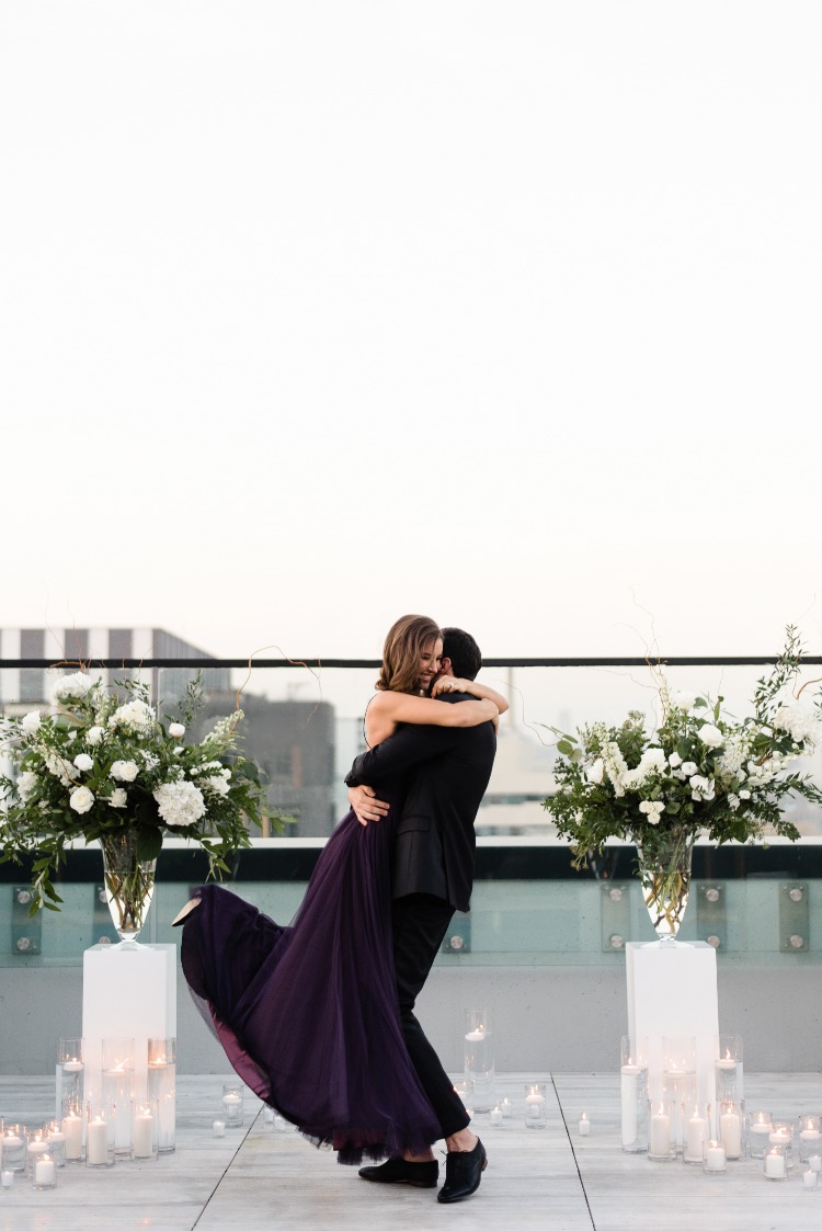 Glamorous Rooftop Proposal at Lavelle Toronto | Luxe Proposals
