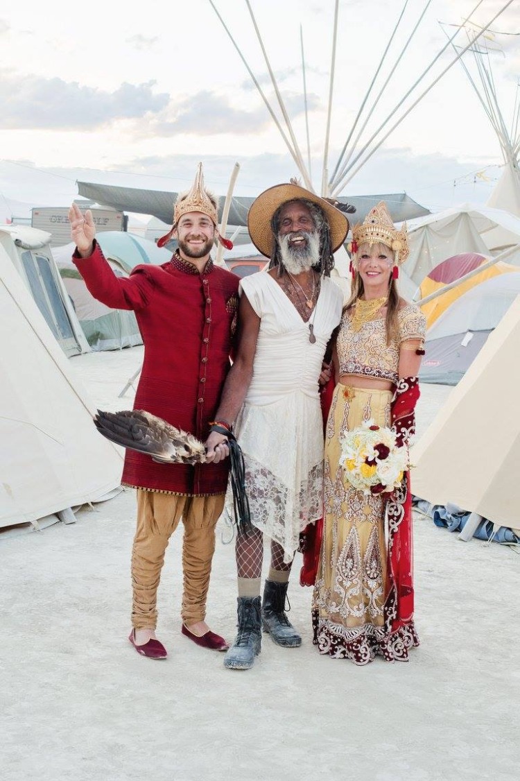 Burning Man Wedding: Glowing Desert Ceremony